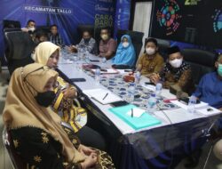 Camat Bersama Sekcam Tallo dan Para Lurah Hadiri Pra Rakorsus Tahap Tiga Secara Virtual
