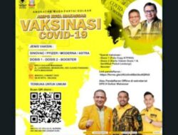 Golkar Gelar Vaksinasi Massal, Dukung Program Pemkot Makassar untuk Menekan Penyebaran Covid-19