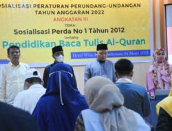 Legislator Abd. Wahab Tahir Gelar Sosialisasi Perda No. 1 Tahun 2012 Tentang Pendidikan Baca Tulis Alquran