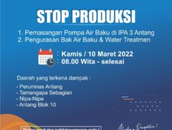 PDAM Kota Makassar Lakukan Pengurasan Bak dan Pemasangan Pompa Air di IPA 3 Antang