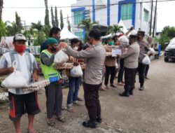 Ops Bina Kusuma Polres Takalar 2022 Berbagi Sembako Ke Komunitas Tukang Becak Dan Ojek Bentor