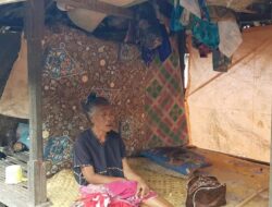 Sungguh Sangat Memprihatinkan, Seorang Nenek Tinggal Sendiri Digubuk Reot.