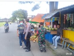 Polsek Sandubaya Lakukan Pengamanan Penutupan Pasar Hewan Selagalas.