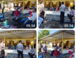 Pantau Pelaksanaan Vaksinasi, Bhabinkamtibmas Lalar Liang Lakukan Ini