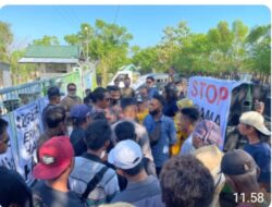 Unjuk Rasa Masyarakat Hu,u Bersatu Di PT.STM Dompu Berjalan Aman, dan Ini Tuntutanya.