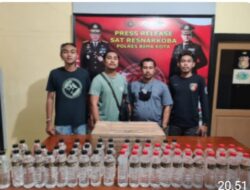 Tim Cobra Alpha Gagalkan Jual Edar Puluhan Botol Arak Bali
