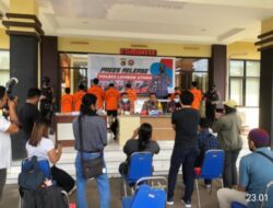 Pimpin Komferensi pers, Kopolres Lombok Utara Sampaikan Hasil Ungkap Kasus Sebulan Terahir
