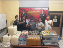 Tim Cobra Alpha Gagalkan Jual Edar, Ratusan Botol Arak dan 6 Jirigen Jumbo Tuak