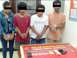 Sat Resnarkoba Polres Lobar, Ringkus Lima Terduga Pengguna Sabu
