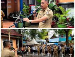 Sesuai Arahan Camat, Ini Pesan Sekcam Ujung Tanah Saat Pimpin Apel Pagi