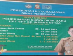UPT SPF SDI Bitoa Makassar Buka PPDB TA 2022, Kepsek: Semoga Berjalan Lancar