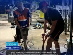 Kembali Terjadi Kebocoran Pipa Distribusi Utama, PJ Dirut PDAM Makassar Sampaikan Permohonan Maaf
