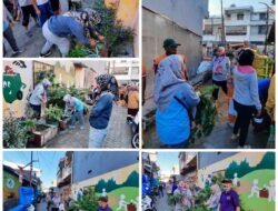 Lurah Tabaringan Gelar Sabtu Bersih Bersama RT-RW & Satgas Kebersihan Kecamatan Ujung Tanah di Jl. Tinumbu Lrg 135 A