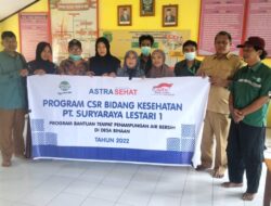 Peduli Kesehatan Masyarakat Sekitarnya, PT SRL 1 Berikan Bantuan Penampungan Air Bersih