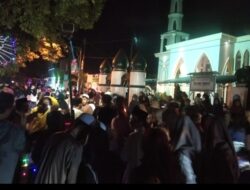 Polsek Pagutan Kawal Pengamanan pawai Takbiran Di Dua Lokasi