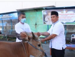 Polres Loteng sembelih 11 ekor hewan kurban untuk dibagikan ke Masyarakat*