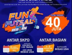 Kerja Sama Pemkot, PDAM Makassar Gelar Turnamen Futsal Antar SKPD