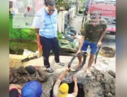 Pantau Pengerjaan Kebocoran Jalur Pipa di Antang, Dirtek PDAM Mohon Maaf Kepada Masyarakat yang Terdampak