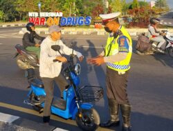 Polres Lobar Sosialisasi Penggunaan Sepeda Listrik, Berikut Penjelasannya