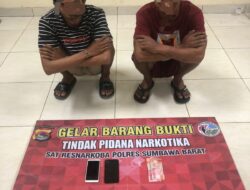 Anggota Opsnal Satnarkoba Polres Sumbawa Barat Amankan 2 Terduga Pelaku Pemilik Sabu