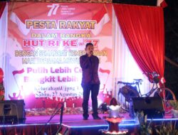 Semarakkan HUT Kemerdekaan RI ke-77, Camat Ibrahim Hadiri Pesta Rakyat di Kelurahan Ujung Tanah