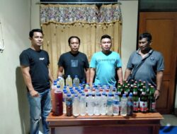 Miras Pematik Kriminal, Polsek Rasbar Polres Bima Kota Sita Berbagai Jenis Miras