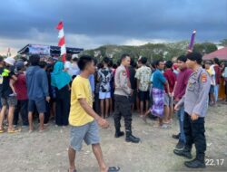 Polsek Pujut Lakukan Pengamanan Acara Tradisional Adat Sasak Peresean