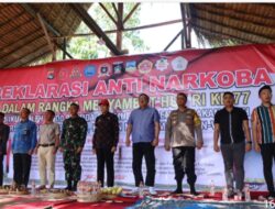 Sambut HUT RI Ke-77, Polres Loteng gelar Deklarasi Anti Narkoba di Batukliang*