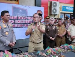 Hadiri Pemusnahan 940 Buah Sajam, Wali Kota Danny : Pembusuran di Makassar Berkurang