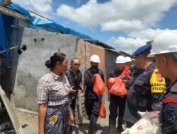 BRIMOB NTB PEDULI, SALURKAN BANSOS DAN PELAYANAN KESEHATAN GRATIS BAGI WARGA KORBAN ANGIN PUTING BELIUNG LOMBOK TIMUR