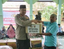 Bagikan Bansos, Polda NTB di Do’akan Anak Panti Asuhan