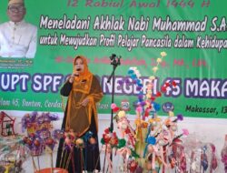 Tumbuhkan Karakter Profil Pelajar Pancasila dengan Teladani Akhlak Rasulullah SAW, UPT SPF SMPN 45 Makassar Rayakan Maulid 1444 H