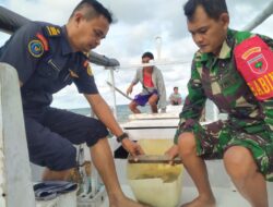 Babinsa Ramil 1427-01/Pasangkayu Dampingi PSDKP Matra, Ini Tujuannya