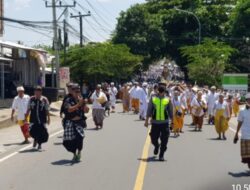 Tingkatkan Pelayanan Polres Lombok Utara bersama Steakholder Terkait Lakukan Pengaman Upacara Peranda Buda