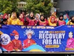 Meriahkan HUT Kota Makassar Ke-415 UPT SPF SDI Bitoa Kenakan Busana Adat