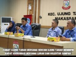 Camat Ujung Tanah Bersama Sekcam Pimpin Rakor Bersama Lurah dan Kolektor Sampah