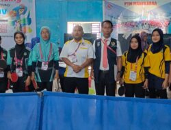Atlit Tenis Meja Beregu Putri Pasangkayu Melaju ke-Final di Porprov ke-IV Sulbar