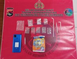 Polres Sumbawa Berhasil Ringkus Pria Paruh Baya Karena Miliki Narkoba
