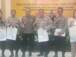 Polres Loteng raih dua penghargaan pada Rakorbin SDM dan PNS Polda NTB 2022*