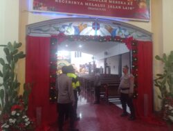 Personel Operasi Lilin Polres Sumbawa Gencar Laksanakan Patroli Ke Gereja Tiap Hari*