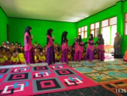 Bhabinkamtibmas Desa Tamekan Hadiri Perpisahan Adik- adik Mahasiswa Praktek Langsung Mengajar di SDN Tamekan