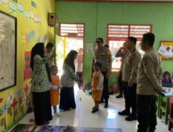 Kapolres Bersama Waka Polres Bima Kota, Tinjau Kondisi Fisik TK Kemala Bhayangkari