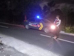 Cegah Aksi Kejahatan, Polsek Janapria Laksanakan Patroli Blue Light