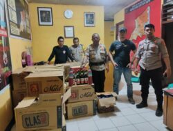 Polsek Sape Polres Bima Kota Gagalkan Jual Edar 600 Botol Bir Bintang