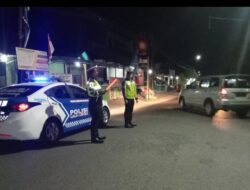 Patroli Blue Light, Satlantas Polres Sumbawa Barat Lakukan Himbauan
