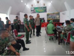 Jalin Sinergitas, Personil Polres Bima Kota Donor Darah pada Rangkaian Hari Juang TNI Angkatan Darat