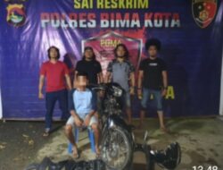 Tim Puma 1 Polres Bima Kota Ciduk Pembeli Motor Curian, Pencurinya Kabur dan Tengah Diburu