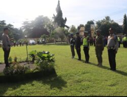 Pengamanan Nataru, Polres Bima Kota Beserta Tim Gabungan Apel Gelar Pasukan Operasi Lilin Rinjani 2022