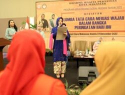 Hari Ibu 2022, Wawali dan Ketua TP PKK Kota Makassar Hadir Sebagai Juri Dalam Lomba Tata Rias Wajah