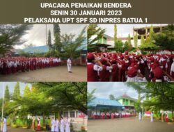 Sekompleks UPT SPF SDI Batua 1 dan UPT SPF SDI Tello Baru Laksanakan Upacara Bendera
